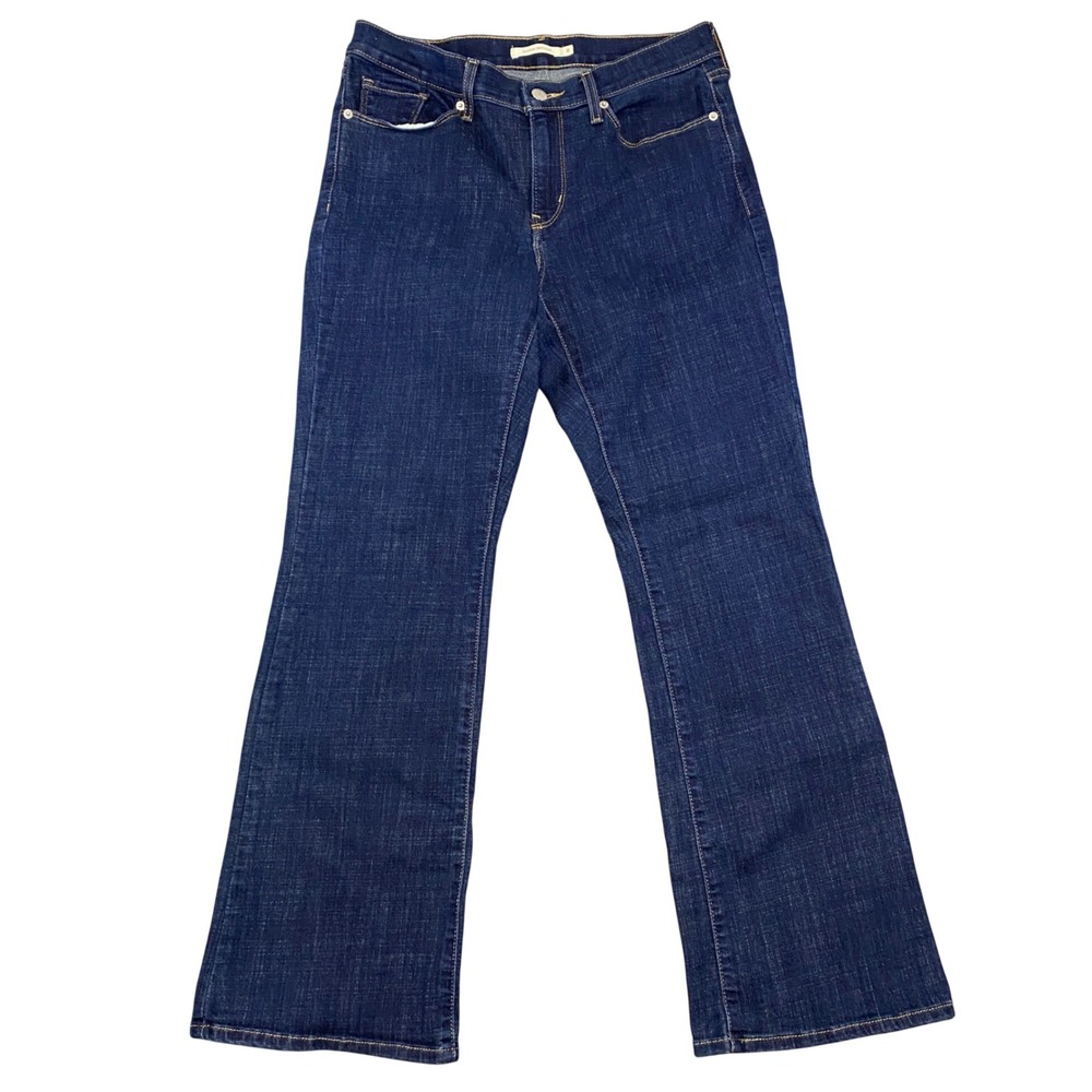 Levis Classic Bootcut Jeans Women's Size 8 Dark Blue Wash 31x29.5 Stretch